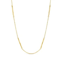 10K Yellow Gold 18" Diamond Cut Mirror Chain