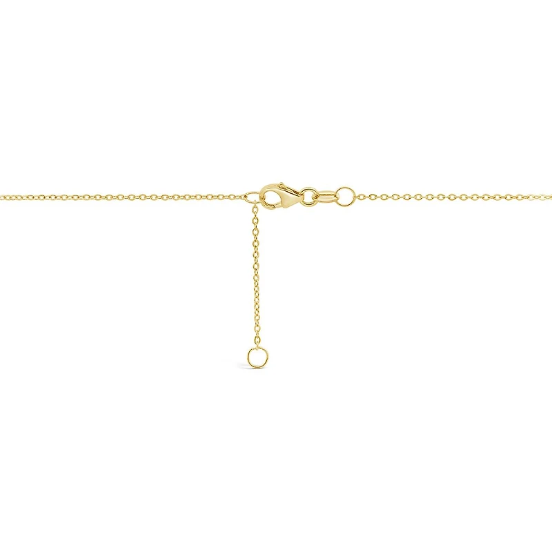 10K Yellow Gold 18" Diamond Cut Mirror Chain