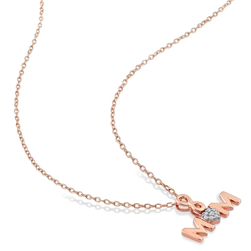 Julianna B Sterling Silver Diamond Pendant