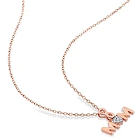 Julianna B Sterling Silver Diamond Pendant