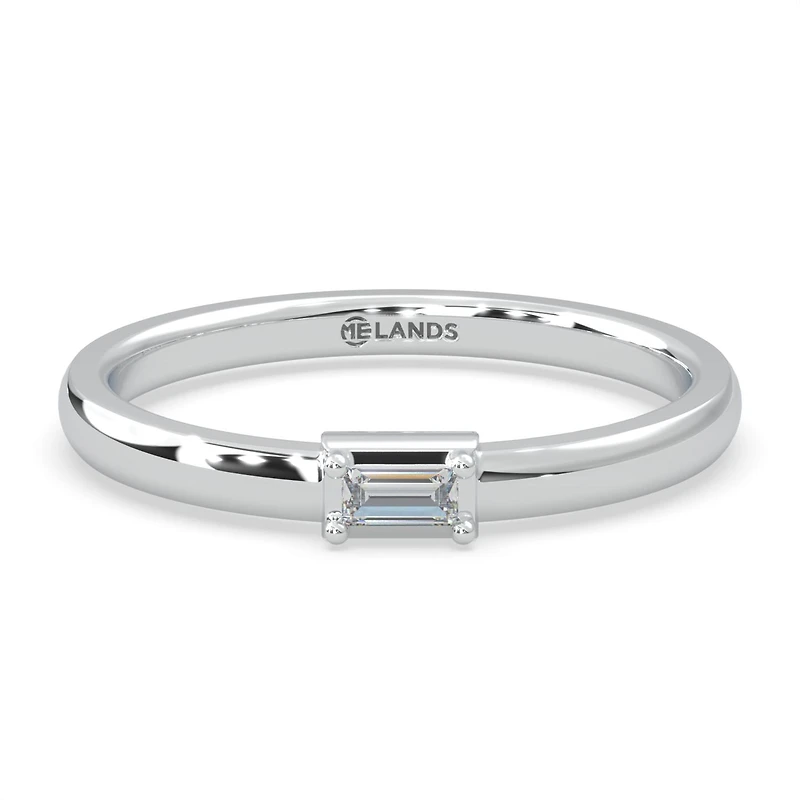 Lands Collection Modern Electrum Canadian Diamond Fashion Ring Size 7