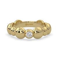 Lands Collection Modern Electrum Canadian Diamond Fashion Ring Size 7