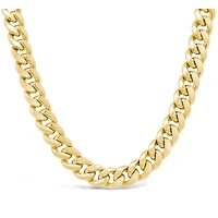 10K Yellow Gold 5.25mm 22" Semi Solid Miami Cuban Chain