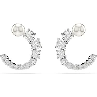 Swarovski Matrix Hoop Studs