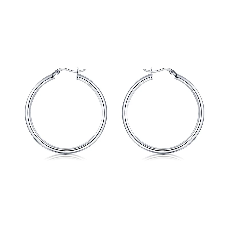 Sterling Silver Classic Hoop Box Set of 5