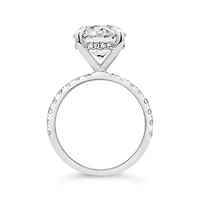 New Brilliance Lab Grown 4.50CTW Diamond Ring in 14K White Gold