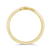 Diamond Solitaire Promise Ring in 10K Yellow Gold