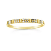 Stackable Diamond Ring in 10K Yellow Gold