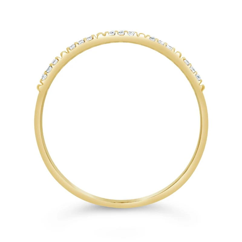 Stackable Diamond Ring in 10K Yellow Gold