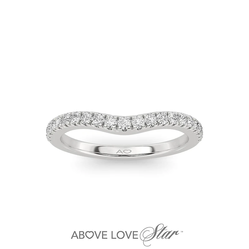 Above Love Lab Grown 0.25CTW Diamond Band in 18K White Gold