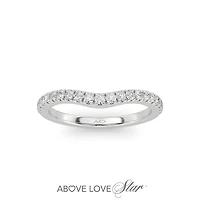 Above Love Lab Grown 0.25CTW Diamond Band in 18K White Gold