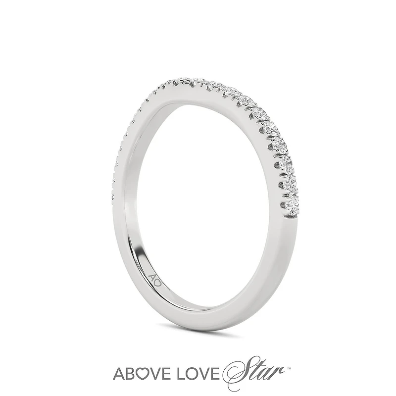 Above Love Lab Grown 0.25CTW Diamond Band in 18K White Gold