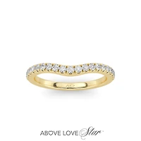 Above Love Lab Grown 0.25CTW Diamond Band in 18K Yellow Gold