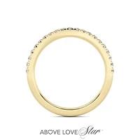 Above Love Lab Grown 0.25CTW Diamond Band in 18K Yellow Gold
