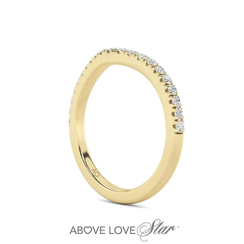 Above Love Lab Grown 0.25CTW Diamond Band in 18K Yellow Gold