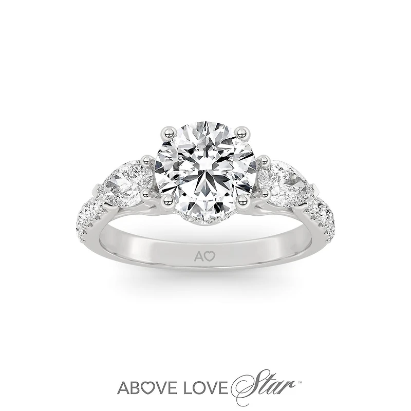 Above Love Lab Grown 1.79CTW Diamond Bridal Ring in 18K White Gold