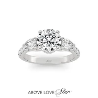 Above Love Lab Grown 1.79CTW Diamond Bridal Ring in 18K White Gold