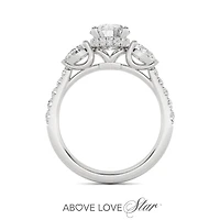 Above Love Lab Grown 1.79CTW Diamond Bridal Ring in 18K White Gold