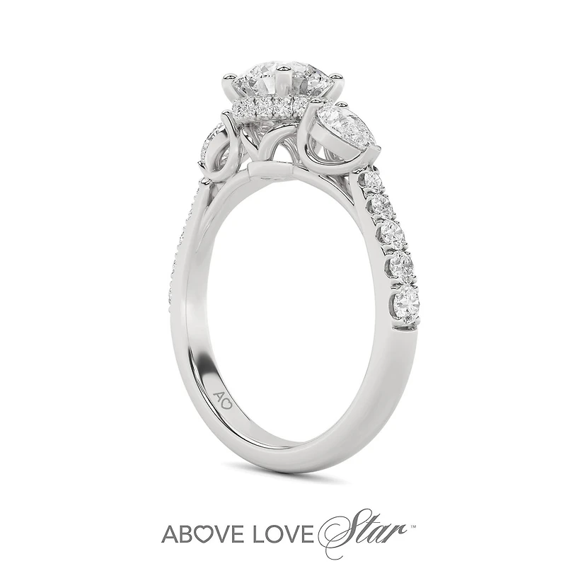 Above Love Lab Grown 1.79CTW Diamond Bridal Ring in 18K White Gold