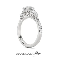 Above Love Lab Grown 1.79CTW Diamond Bridal Ring in 18K White Gold