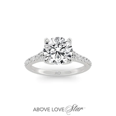 Above Love Lab Grown 2.00CTW Diamond Bridal Ring in 18K White Gold