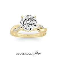 Above Love Lab Grown 2.00CTW Diamond Bridal Ring in 18K Yellow Gold