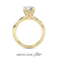 Above Love Lab Grown 2.00CTW Diamond Bridal Ring in 18K Yellow Gold