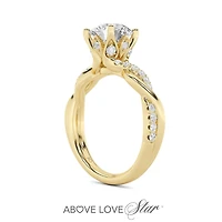Above Love Lab Grown 2.00CTW Diamond Bridal Ring in 18K Yellow Gold