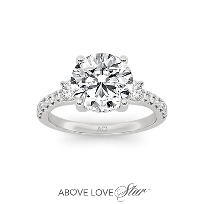 Above Love Lab Grown 2.70CTW Diamond Bridal Ring in 18K White Gold