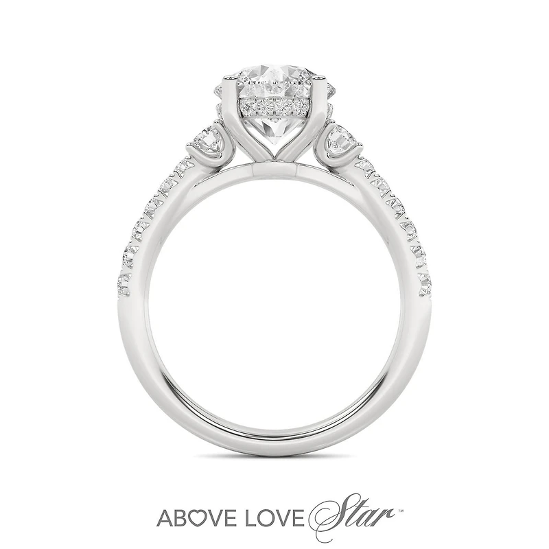 Above Love Lab Grown 2.70CTW Diamond Bridal Ring in 18K White Gold