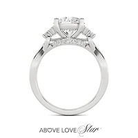 Above Love Lab Grown 2.50CTW Diamond Bridal Ring in 18K White Gold