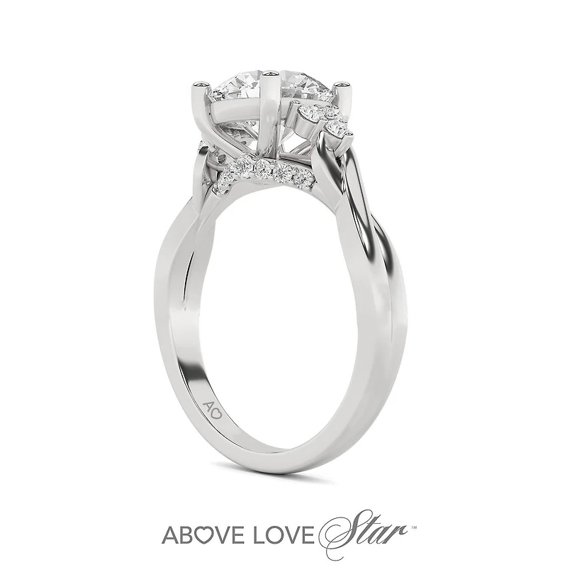 Above Love Lab Grown 2.50CTW Diamond Bridal Ring in 18K White Gold