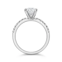 New Brilliance Oval Lab Grown 1.70CTW Diamond Bridal Ring in 14K White Gold