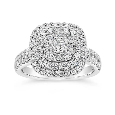 New Brilliance Lab Grown 1.29CTW Diamond Fashion Ring in 10K White Gold