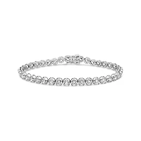 New Brilliance Lab Grown 10.00CTW Diamond Tennis Bracelet in 10K White Gold