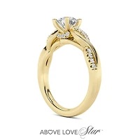 Above Love Lab Grown 1.00CTW Diamond Bridal Ring in 18K Yellow Gold