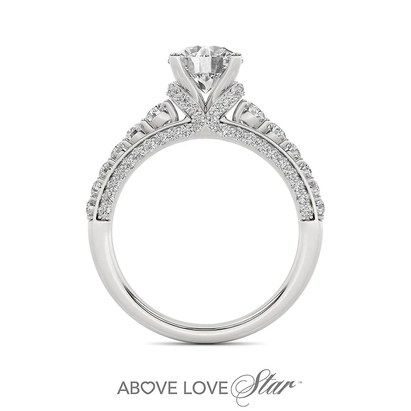 Above Love Lab Grown 2.00CTW Diamond Bridal Ring in 18K White Gold