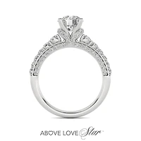 Above Love Lab Grown 2.00CTW Diamond Bridal Ring in 18K White Gold