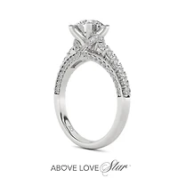 Above Love Lab Grown 2.00CTW Diamond Bridal Ring in 18K White Gold