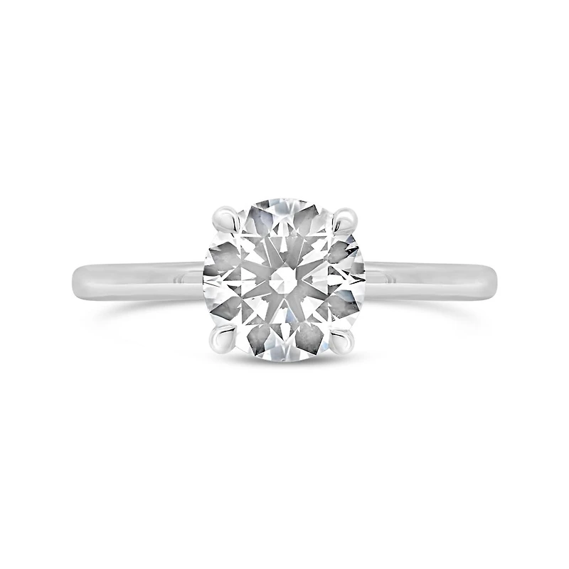 New Brilliance Lab Grown 1.58CTW Diamond Solitaire Ring in 14K White Gold