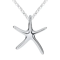 Sterling Silver Starfish Pendant 18