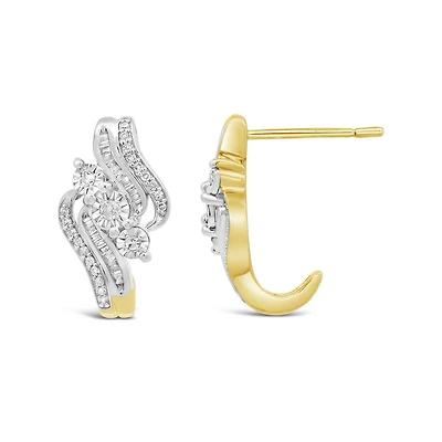 0.25CTW Diamond Fashion Earrings in 10K Yellow Gold