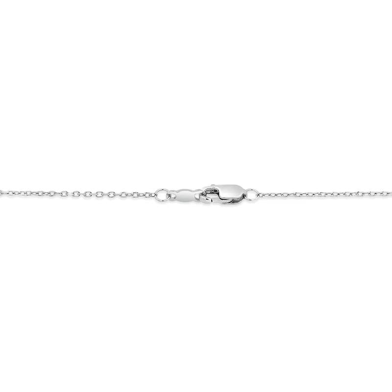 Diamond Sandal Pendant in Sterling Silver