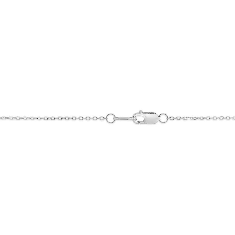 Diamond Anchor Pendant in Sterling Silver & 10k Yellow Gold