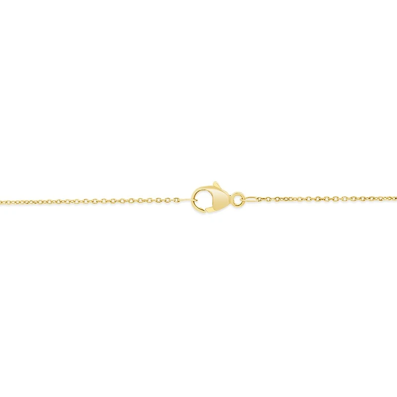 Radiant Universe Diamond Moon Pendant in 10K Yellow Gold