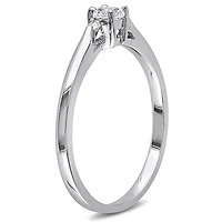 JULIANNA B Sterling Silver Created White Sapphire & Diamond Ring