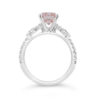 New Brilliance Lab Grown 2.00CTW Pink & White Diamond Ring in 14K White Gold