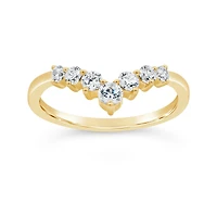 New Brilliance Lab Grown 0.50CTW Contour Diamond Band in 14K Yellow Gold