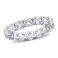 JULIANNA B Sterling Silver Created White Sapphire Eternity Ring
