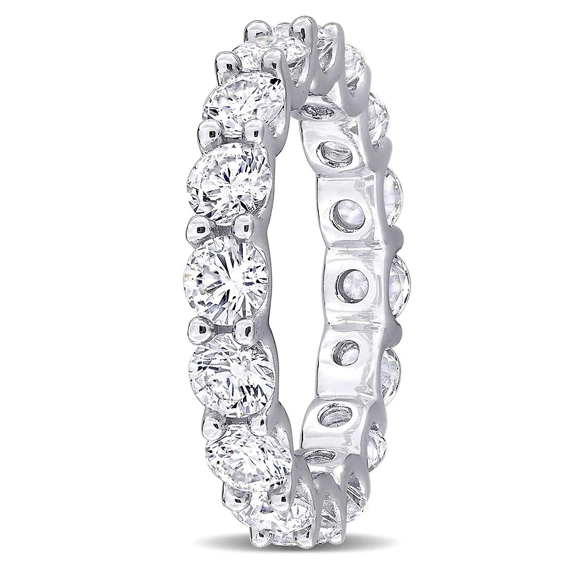 JULIANNA B Sterling Silver Created White Sapphire Eternity Ring